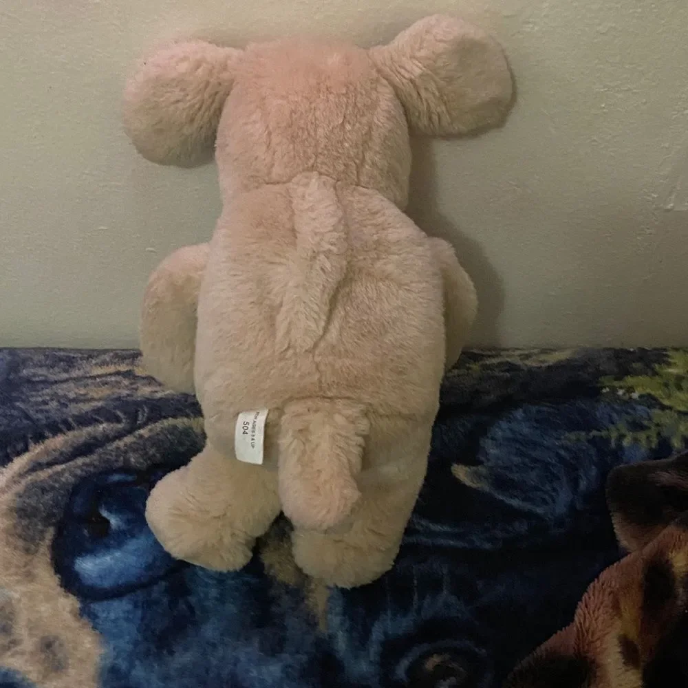 10/$50 Vintage Adorable Plush Dog Toy in Cream